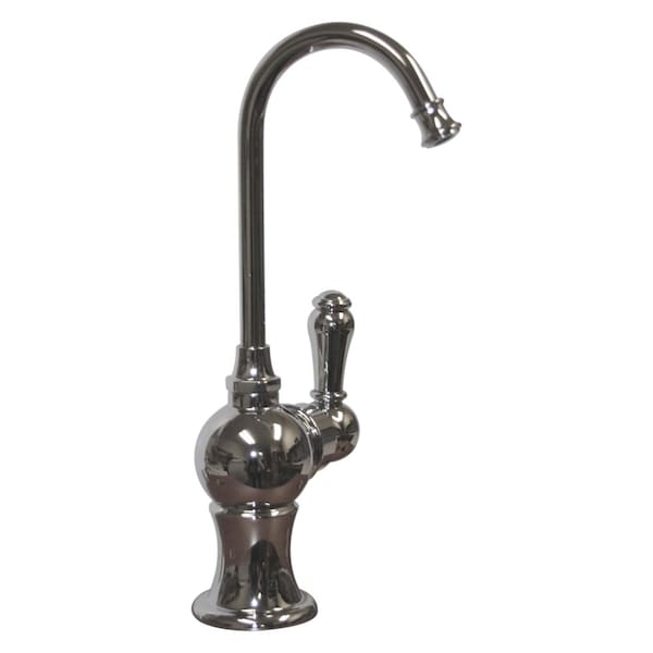 Whitehaus Point Of Use Cold Water Faucet W/ Gooseneck Spout, Polished Chrome WHFH3-C4120-C - main